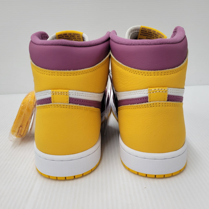 【中古美品】【メンズ】 NIKE ナイキ 555088-706 AIR JORDAN エアジョーダン 1 HIGH ハイ OG BROTHERHOOD ブラザーフッド スニーカー シューズ 靴 160-250801-ya-05-izu サイズ：27cm カラー：ユニバーシティゴールド/ライトボルドー 万代Net店