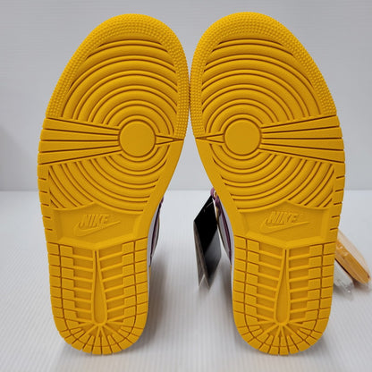 【中古美品】【メンズ】 NIKE ナイキ 555088-706 AIR JORDAN エアジョーダン 1 HIGH ハイ OG BROTHERHOOD ブラザーフッド スニーカー シューズ 靴 160-250801-ya-05-izu サイズ：27cm カラー：ユニバーシティゴールド/ライトボルドー 万代Net店