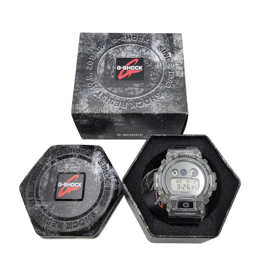 【中古美品】【メンズ/レディース】 G-SHOCK ジーショック DW-6900SK-1 腕時計 時計 199-260526-kh-19-izu サイズ：53.2 × 50 × 18.7 mm カラー：ブラック×クリア 万代Net店