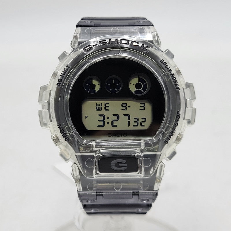 【中古美品】【メンズ/レディース】 G-SHOCK ジーショック DW-6900SK-1 腕時計 時計 199-260526-kh-19-izu サイズ：53.2 × 50 × 18.7 mm カラー：ブラック×クリア 万代Net店