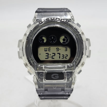 【中古美品】【メンズ/レディース】 G-SHOCK ジーショック DW-6900SK-1 腕時計 時計 199-260526-kh-19-izu サイズ：53.2 × 50 × 18.7 mm カラー：ブラック×クリア 万代Net店
