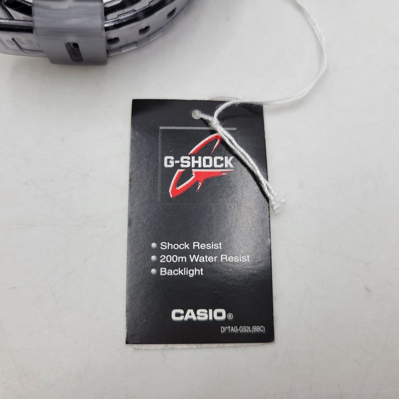 【中古美品】【メンズ/レディース】 G-SHOCK ジーショック DW-6900SK-1 腕時計 時計 199-260526-kh-19-izu サイズ：53.2 × 50 × 18.7 mm カラー：ブラック×クリア 万代Net店