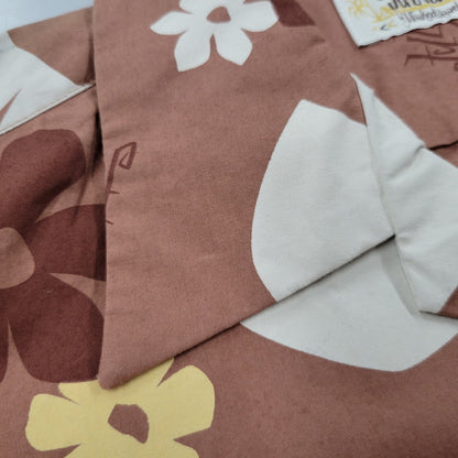 【中古美品】【メンズ】 SUN SURF BY MASKED MARVEL サンサーフバイマスクドマーベル SS37922 ABSTRACT FLOWER HAWAIIAN SHIR アブストラクトフラワー ハワイアンシャツ トップス 半袖 145-250804-ma-19-izu サイズ：S カラー：ブラウン 万代Net店