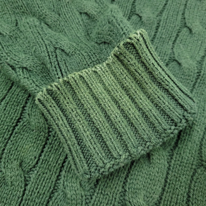 【中古品】【メンズ】 Polo by Ralph Lauren ポロバイラルフローレン PIMA COTTON 90S KNIT SWEATER ピマコットン 90年代 ニットセーター トップス 長袖 146-250804-ma-22-izu サイズ：L カラー：GREEN 万代Net店
