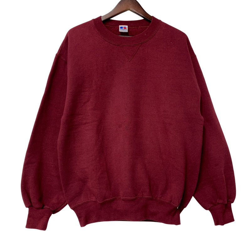 【中古品】【メンズ】 RUSSELL ATHLETIC ラッセルアスレティック USA製 前V SWEATSHIRT スウェット シャツ 146-250803-rk-18-izu サイズ：L カラー：ボルドー系 万代Net店