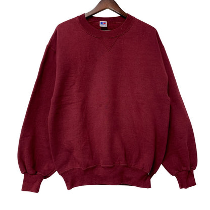 【中古品】【メンズ】 RUSSELL ATHLETIC ラッセルアスレティック USA製 前V SWEATSHIRT スウェット シャツ 146-250803-rk-18-izu サイズ：L カラー：ボルドー系 万代Net店
