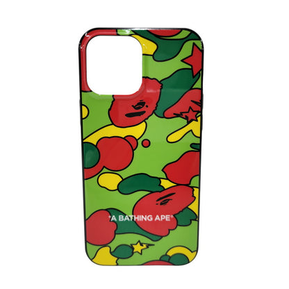 【中古品】【メンズ/レディース】 A BATHING APE アベイシングエイプ IPHONE 13 PROMAX CASE アイフォン プロマックス ケース カモ 小物 208-260721-cs-01-izu カラー：マルチカラー 万代Net店