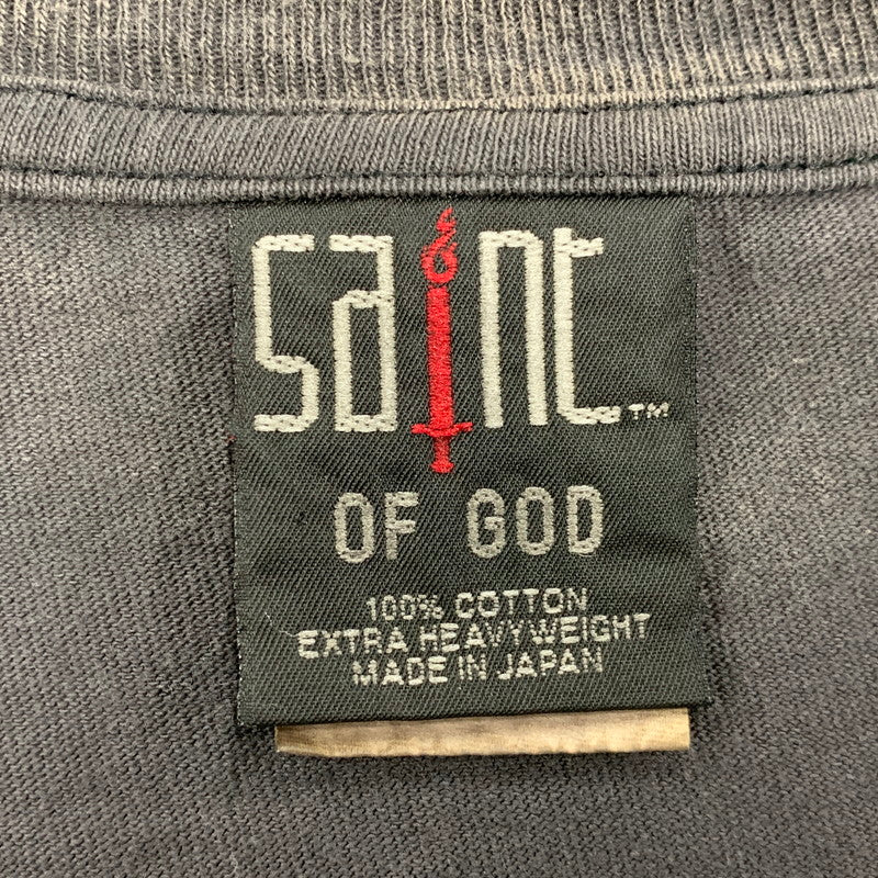 【中古品】【メンズ】 SAINT MICHAEL セントマイケル SNT OF GOD FG_LS TEE SM-HR8-0000-C02 ロングスリーブ Tシャツ 長袖 トップス 142-250801-as-06-izu サイズ：OS カラー：グレー 万代Net店