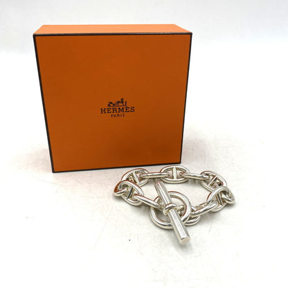 【中古品】【メンズ/レディース】 HERMES エルメス CHAINE D'ANCRE TGM シェーヌ ダンクル TGM 11コマ ブレスレット アクセサリー 182-250806-as-14-izu カラー：シルバー 万代Net店