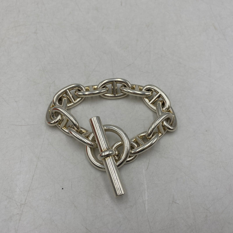 【中古品】【メンズ/レディース】 HERMES エルメス CHAINE D'ANCRE TGM シェーヌ ダンクル TGM 11コマ ブレスレット アクセサリー 182-250806-as-14-izu カラー：シルバー 万代Net店