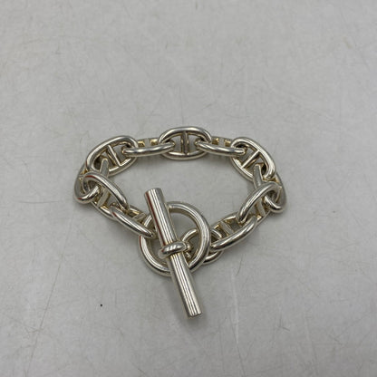 【中古品】【メンズ/レディース】 HERMES エルメス CHAINE D'ANCRE TGM シェーヌ ダンクル TGM 11コマ ブレスレット アクセサリー 182-250806-as-14-izu カラー：シルバー 万代Net店