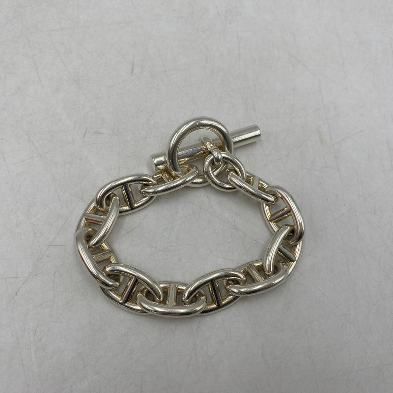 【中古品】【メンズ/レディース】 HERMES エルメス CHAINE D'ANCRE TGM シェーヌ ダンクル TGM 11コマ ブレスレット アクセサリー 182-250806-as-14-izu カラー：シルバー 万代Net店