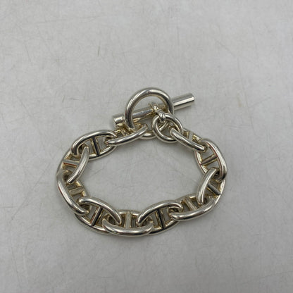 【中古品】【メンズ/レディース】 HERMES エルメス CHAINE D'ANCRE TGM シェーヌ ダンクル TGM 11コマ ブレスレット アクセサリー 182-250806-as-14-izu カラー：シルバー 万代Net店