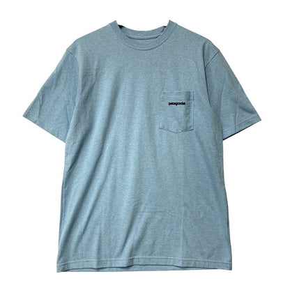 【中古品】【メンズ】 patagonia パタゴニア LOGO POCKET RESPONSIBILI-TEE 39178SP19 ロゴ ポケット レスポンシビリティー Tシャツ ロゴ プリント 半袖 トップス 144-250804-ay-10-izu サイズ：XS カラー：ブルー 万代Net店