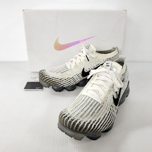 【中古品】【メンズ】 NIKE ナイキ AIR VAPORMAX FLYKNIT 3 AJ6900-105 エア ヴェイパーマックス フライニット 3 スニーカー シューズ 靴 160-250803-as-08-izu サイズ：26.5cm カラー：WHITE/BLACK-WHITE 万代Net店