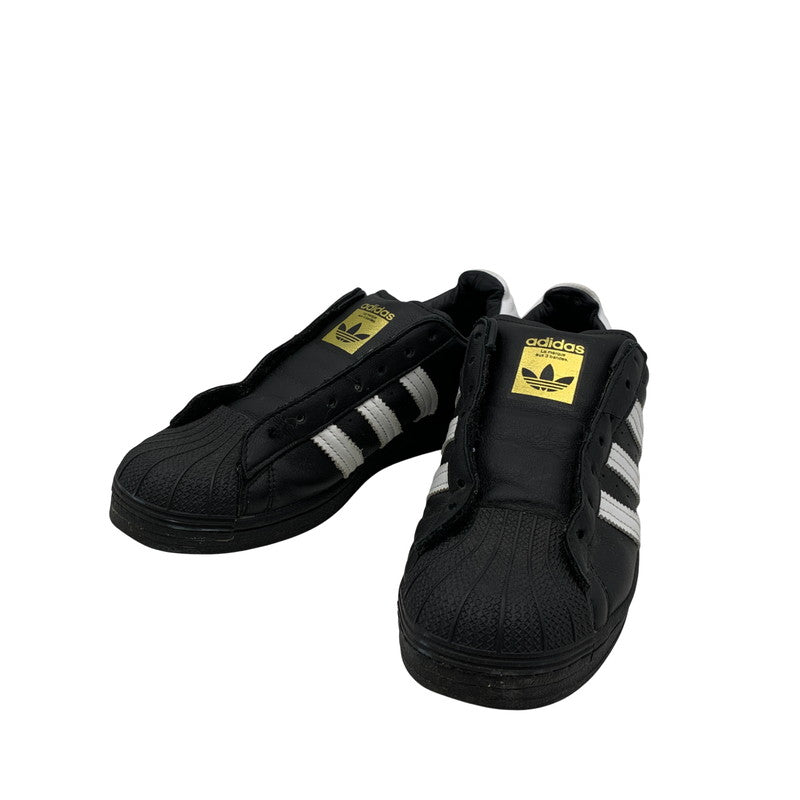 【中古品】【メンズ/レディース】 adidas アディダス FV3018 SUPER STAR スーパースター LACELESS レースレス スニーカー シューズ 靴 161-250808-ya-05-izu サイズ：26cm カラー：Black/White 万代Net店