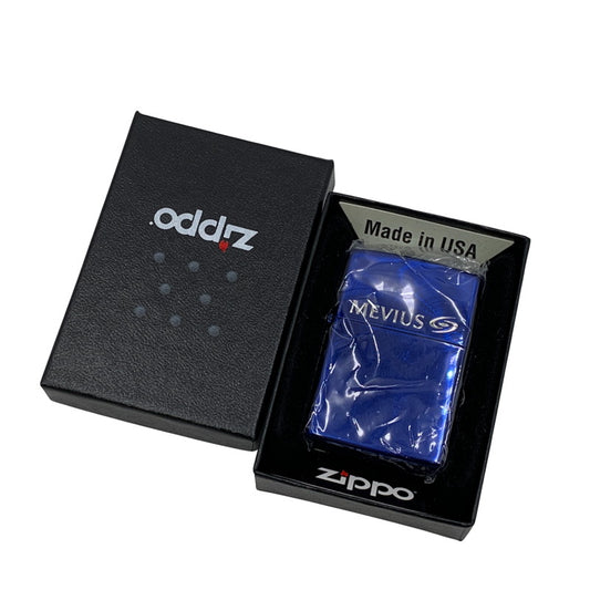 【中古品】【メンズ/レディース】 ZIPPO ジッポ MEVIUS 10TH ANNIVERSARY メビウス 10周年 アニバーサリー OIL LIGHTER オイルライター 喫煙具 206-250808-ya-03-izu カラー：メタリックブルー 万代Net店