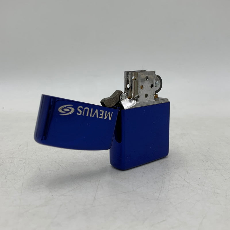 【中古品】【メンズ/レディース】 ZIPPO ジッポ MEVIUS 10TH ANNIVERSARY メビウス 10周年 アニバーサリー OIL LIGHTER オイルライター 喫煙具 206-250808-ya-03-izu カラー：メタリックブルー 万代Net店