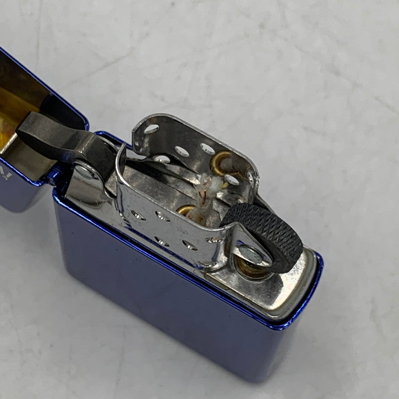 【中古品】【メンズ/レディース】 ZIPPO ジッポ MEVIUS 10TH ANNIVERSARY メビウス 10周年 アニバーサリー OIL LIGHTER オイルライター 喫煙具 206-250808-ya-03-izu カラー：メタリックブルー 万代Net店