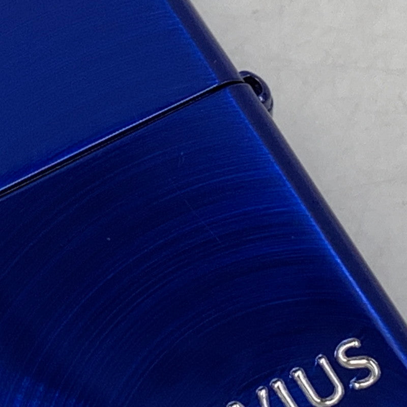 【中古品】【メンズ/レディース】 ZIPPO ジッポ MEVIUS 10TH ANNIVERSARY メビウス 10周年 アニバーサリー OIL LIGHTER オイルライター 喫煙具 206-250808-ya-03-izu カラー：メタリックブルー 万代Net店