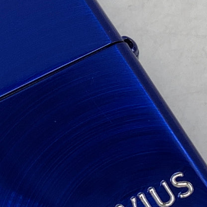 【中古品】【メンズ/レディース】 ZIPPO ジッポ MEVIUS 10TH ANNIVERSARY メビウス 10周年 アニバーサリー OIL LIGHTER オイルライター 喫煙具 206-250808-ya-03-izu カラー：メタリックブルー 万代Net店