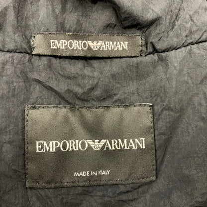 【中古品】【メンズ】 Emporio Armani エンポリオ・アルマーニ B1R380 イタリア製 EMBROIDERED HOODED BLOUSON フーディ アウター 141-250803-rk-08-izu サイズ：01 カラー：ブラック 万代Net店