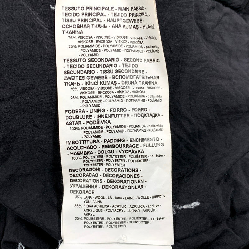 【中古品】【メンズ】 Emporio Armani エンポリオ・アルマーニ B1R380 イタリア製 EMBROIDERED HOODED BLOUSON フーディ アウター 141-250803-rk-08-izu サイズ：01 カラー：ブラック 万代Net店