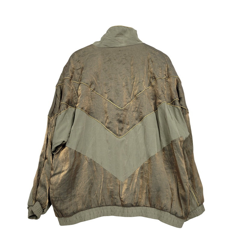 【中古品】【メンズ】 JANEVE RAYON TRACK JACKET レーヨン トラックジャケット 146-250806-as-23-izu サイズ：XL カラー：グリーン系 万代Net店