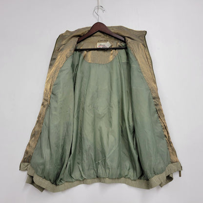 【中古品】【メンズ】 JANEVE RAYON TRACK JACKET レーヨン トラックジャケット 146-250806-as-23-izu サイズ：XL カラー：グリーン系 万代Net店