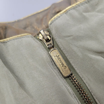 【中古品】【メンズ】 JANEVE RAYON TRACK JACKET レーヨン トラックジャケット 146-250806-as-23-izu サイズ：XL カラー：グリーン系 万代Net店