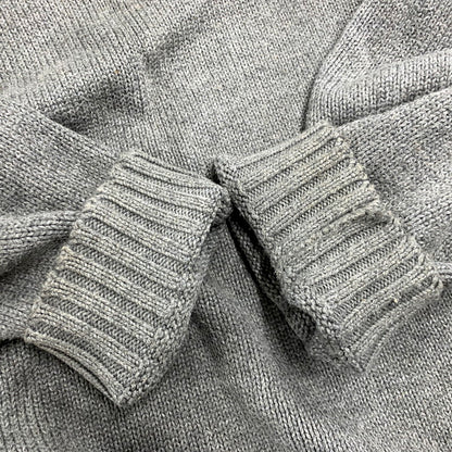 【中古品】【メンズ】 Polo by Ralph Lauren ポロバイラルフローレン COTTON KNIT SWEATER コットン ニット セーター ロゴ 刺繍 トップス 146-250805-ay-16-izu サイズ：XXL カラー：グレー 万代Net店