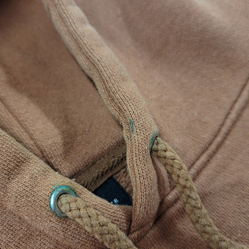 【中古品】【メンズ】 OLD STUSSY オールドステューシー 中国製 00S ENGLISH LETTERS HEAVY WEIGHT HOODIE 00年代 イングリッシュレターズ ヘビーウェイトフーディー トップス パーカー 長袖 142-250803-ma-17-izu サイズ：XL カラー：BROWN 万代Net店