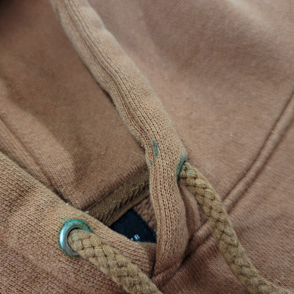 【中古品】【メンズ】 OLD STUSSY オールドステューシー 中国製 00S ENGLISH LETTERS HEAVY WEIGHT HOODIE 00年代 イングリッシュレターズ ヘビーウェイトフーディー トップス パーカー 長袖 142-250803-ma-17-izu サイズ：XL カラー：BROWN 万代Net店