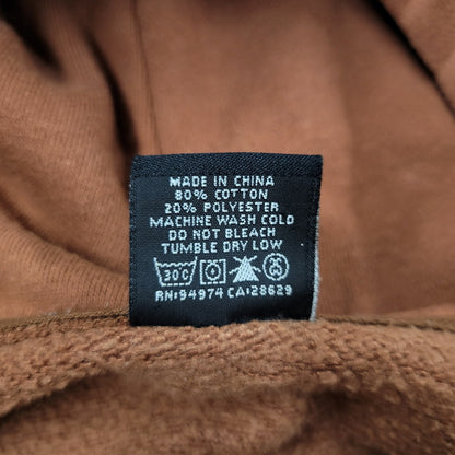 【中古品】【メンズ】 OLD STUSSY オールドステューシー 中国製 00S ENGLISH LETTERS HEAVY WEIGHT HOODIE 00年代 イングリッシュレターズ ヘビーウェイトフーディー トップス パーカー 長袖 142-250803-ma-17-izu サイズ：XL カラー：BROWN 万代Net店