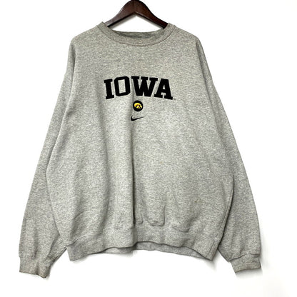 【中古品】【メンズ】 NIKE ナイキ TEAM メキシコ製 IOWA SWEATSHIRT スウェット シャツ トレーナー 146-250803-rk-05-izu サイズ：XL カラー：グレー 万代Net店