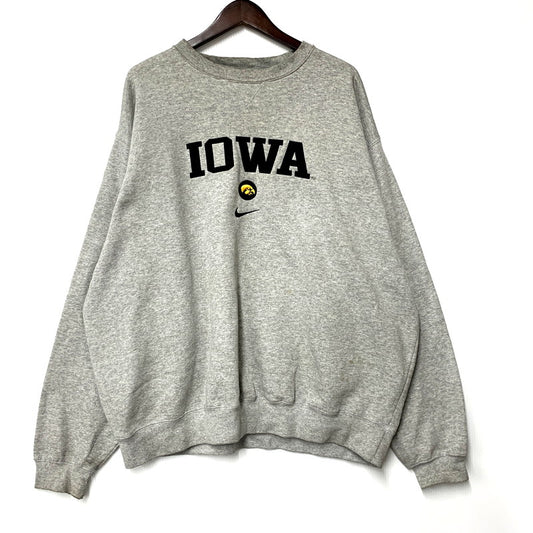 【中古品】【メンズ】 NIKE ナイキ TEAM メキシコ製 IOWA SWEATSHIRT スウェット シャツ トレーナー 146-250803-rk-05-izu サイズ：XL カラー：グレー 万代Net店