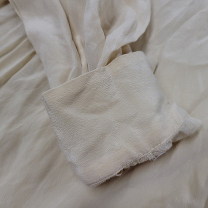 【中古品】【メンズ】 OLD FENDI オールド フェンディ イタリア製 LS OPEN COLLAR SHIRT 長袖 オープン カラー シャツ トップス 141-250805-rk-13-izu サイズ：不明 カラー：ベージュ 万代Net店