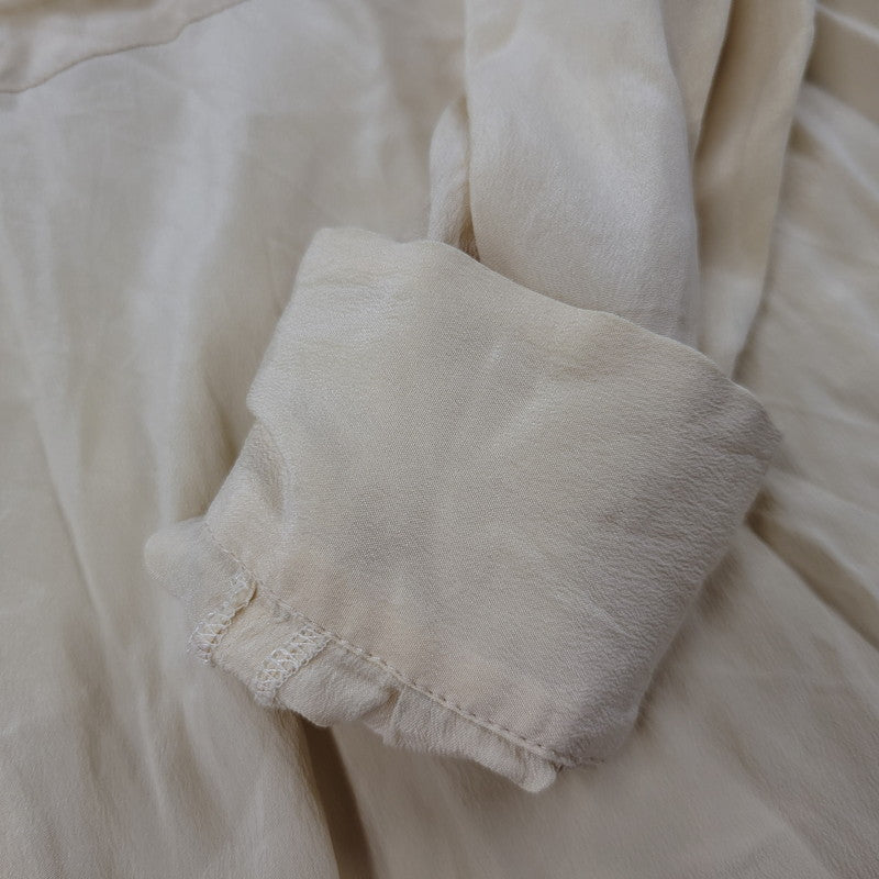 【中古品】【メンズ】 OLD FENDI オールド フェンディ イタリア製 LS OPEN COLLAR SHIRT 長袖 オープン カラー シャツ トップス 141-250805-rk-13-izu サイズ：不明 カラー：ベージュ 万代Net店