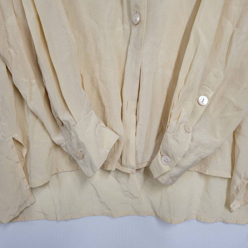 【中古品】【メンズ】 OLD FENDI オールド フェンディ イタリア製 LS OPEN COLLAR SHIRT 長袖 オープン カラー シャツ トップス 141-250805-rk-13-izu サイズ：不明 カラー：ベージュ 万代Net店