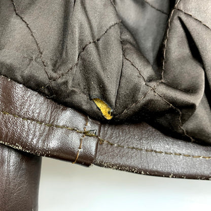 【中古品】【メンズ】 AMERICAN NOSTALGIA アメリカン ノスタルジア LEATHER SINGLE RIDERS JACKET レザー シングル ライダース ジャケット 145-250803-rk-10-izu サイズ：M カラー：ブラウン 万代Net店