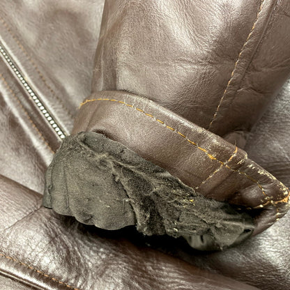 【中古品】【メンズ】 AMERICAN NOSTALGIA アメリカン ノスタルジア LEATHER SINGLE RIDERS JACKET レザー シングル ライダース ジャケット 145-250803-rk-10-izu サイズ：M カラー：ブラウン 万代Net店