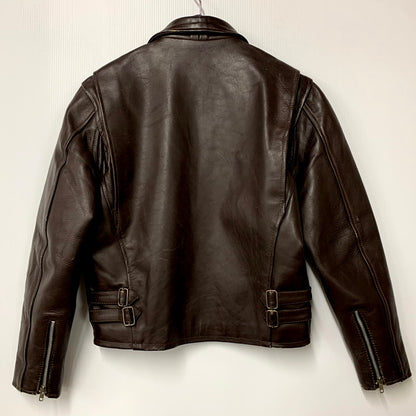 【中古品】【メンズ】 AMERICAN NOSTALGIA アメリカン ノスタルジア LEATHER SINGLE RIDERS JACKET レザー シングル ライダース ジャケット 145-250803-rk-10-izu サイズ：M カラー：ブラウン 万代Net店