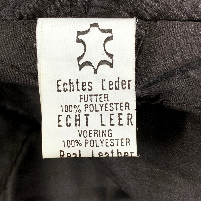 【中古品】【メンズ】 AMERICAN NOSTALGIA アメリカン ノスタルジア LEATHER SINGLE RIDERS JACKET レザー シングル ライダース ジャケット 145-250803-rk-10-izu サイズ：M カラー：ブラウン 万代Net店