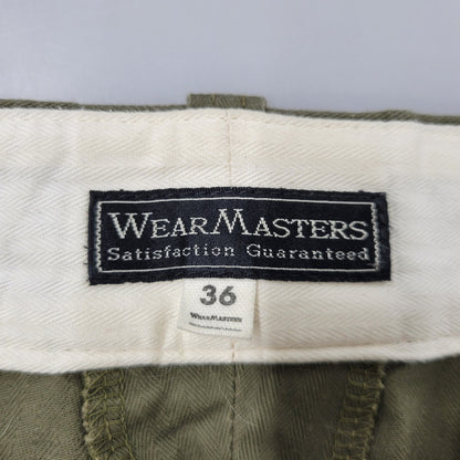 【現状渡し品】【メンズ】 WEARMASTERS ウエアマスターズ TROUSERS WORK PANTS トラウザーズ ワーク パンツ ボトムス 156-250806-as-34-izu サイズ：36 カラー：カーキ 万代Net店