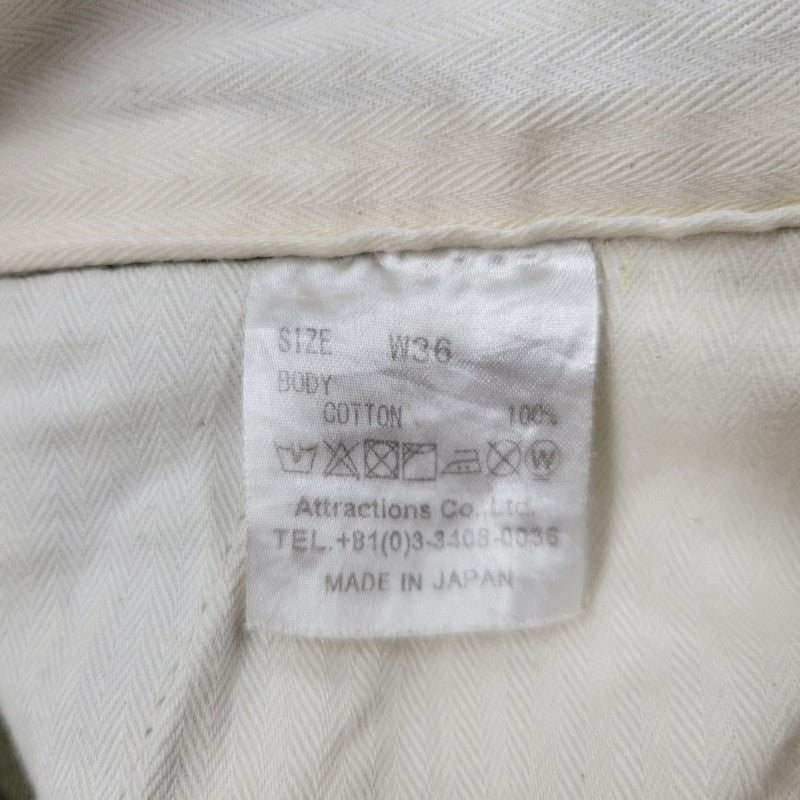 【現状渡し品】【メンズ】 WEARMASTERS ウエアマスターズ TROUSERS WORK PANTS トラウザーズ ワーク パンツ ボトムス 156-250806-as-34-izu サイズ：36 カラー：カーキ 万代Net店