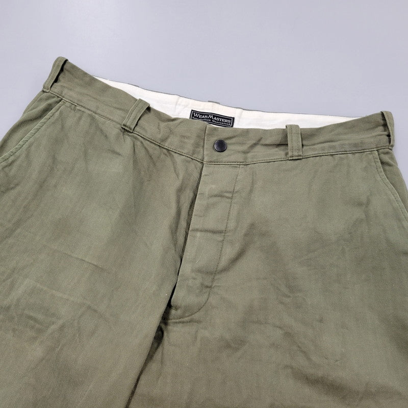【現状渡し品】【メンズ】 WEARMASTERS ウエアマスターズ TROUSERS WORK PANTS トラウザーズ ワーク パンツ ボトムス 156-250806-as-34-izu サイズ：36 カラー：カーキ 万代Net店