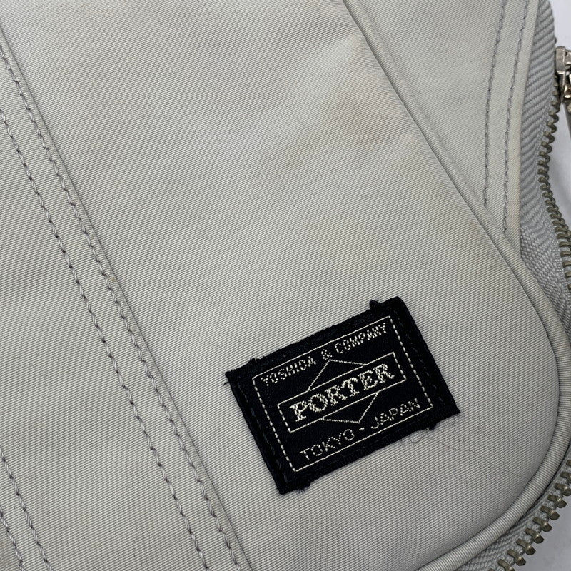 【現状渡し品】【メンズ/レディース】 PORTER ポーター NEW ELEGANT BRIEF CASE ニュー エレガント ブリーフ ケース カバン バッグ 鞄 188-250808-ya-04-izu カラー：ライトグレー 万代Net店