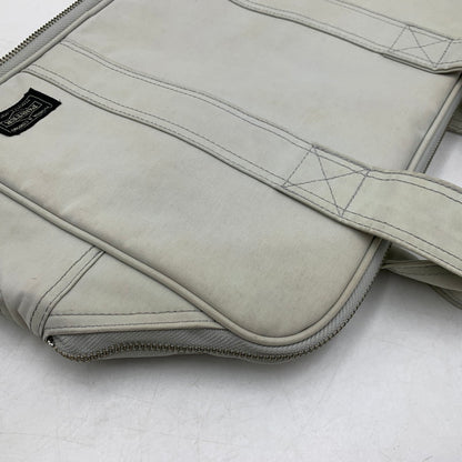 【現状渡し品】【メンズ/レディース】 PORTER ポーター NEW ELEGANT BRIEF CASE ニュー エレガント ブリーフ ケース カバン バッグ 鞄 188-250808-ya-04-izu カラー：ライトグレー 万代Net店