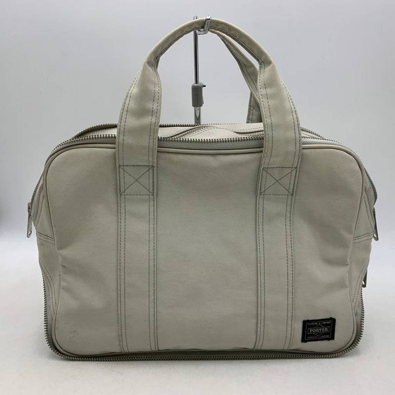 【現状渡し品】【メンズ/レディース】 PORTER ポーター NEW ELEGANT BRIEF CASE ニュー エレガント ブリーフ ケース カバン バッグ 鞄 188-250808-ya-04-izu カラー：ライトグレー 万代Net店
