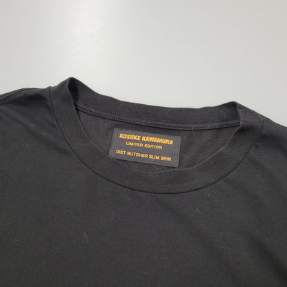 【中古品】【メンズ】 DIET BUTCHER SLIM SKIN ダイエットブッチャースリムスキン ×KOSUKE KAWAMURA LIMITED EDITION SS TEE 限定版 Tシャツ 半袖 トップス 141-250805-rk-12-izu サイズ：2 カラー：ブラック 万代Net店